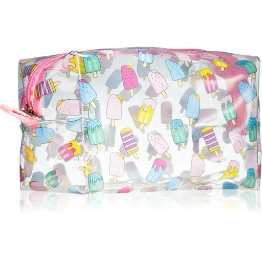 BrushArt Accessories Transparent cosmetic bag geantă de cosmetice transparentă Ice Cream 1 buc