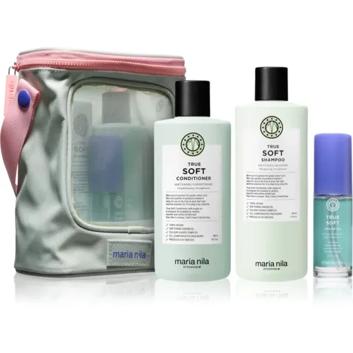 Maria Nila True Soft Beauty Bag set cadou pentru par uscat