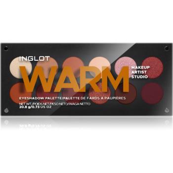 Inglot Makeup Artist Studio Palette paletă cu farduri de ochi culoare WARM 18,7 g