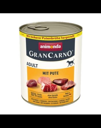 ANIMONDA GranCarno Adult curcan 800 g hrana umeda pentru caini