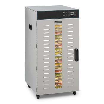 Klarstein Master Jerky 300, uscător de alimente, 2000 W, 40 - 90 ° C, cronometru de  24 ore, oțel inoxidabil, argintiu