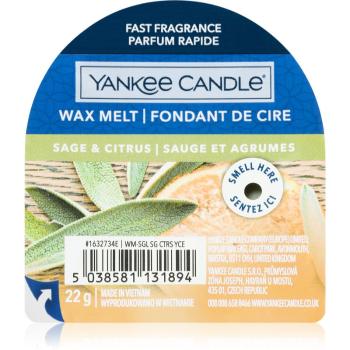 Yankee Candle Sage & Citrus ceară pentru aromatizator 22 g