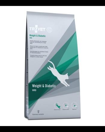 TROVET Weight&amp;Diabetic WRD dieta veterinara pisici obeze sau cu diabet 3 kg