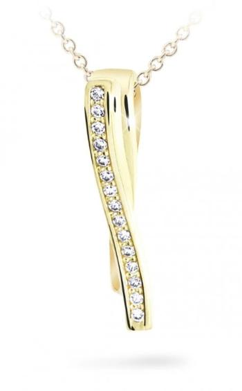 Cutie Jewellery Pandantiv sclipitor din aur galben cu zirconii Z6301-2880-40-10-X-1
