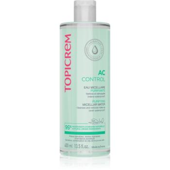 Topicrem AC Purifying Micellar Water apa pentru curatare cu particule micele pentru tenul gras, predispus la acnee 400 ml