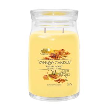 Yankee Candle Lumânare aromată Signature sticla mare Autumn Sunset 567 g