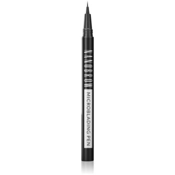 Nanobrow Microblading Pen contur de precizie, rezistent la apă pentru sprâncene culoare Espresso 1 ml