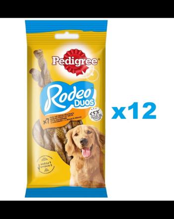 PEDIGREE Rodeo Duos 12x123g  Pachet recompense cu pui si bacon pentru caini