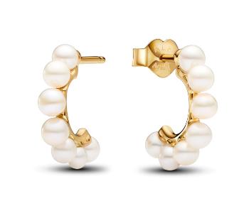 Pandora Cercei în formă de cerc cu perle Shine Timeless 263179C01