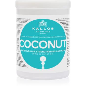 Kallos KJMN Professional Coconut masca hranitoare pentru par deteriorat 1000 ml