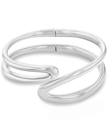 Calvin Klein Brățară solidă deschisă din oțel Statement 35000753