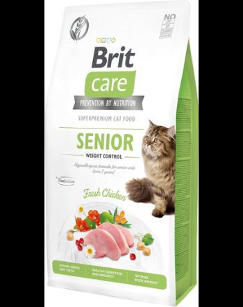 BRIT Care Cat Grain-Free Senior &amp; Weight Control hrana uscata pisici senioare sau sterilizate, cu pui 7 kg