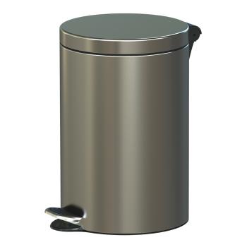 Coș cu pedale Alda Freedom Fresh 12 L, oțelinoxidabil mat, inox mat, 12 l