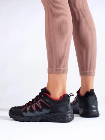Pantofi de trekking negri pentru femei de designer fără toc