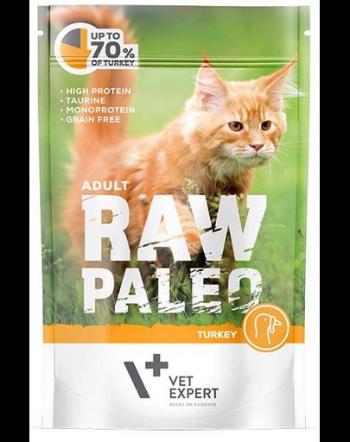 VETEXPERT RAW PALEO Cat Adult cu carne de curcan 100 g