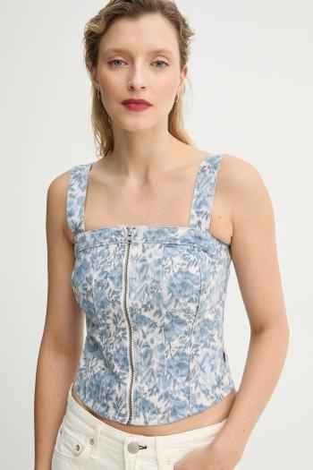 Blúzka Levi's SCULPTED BUSTIER dámska, vzorovaná, 001W4