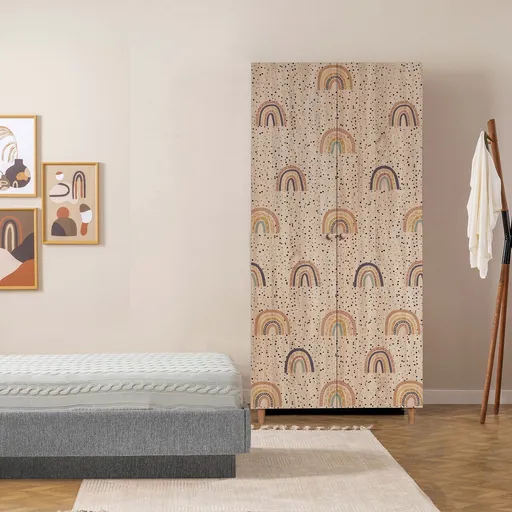 Dulap pentru haine, Hanah Home, Lidya 2 -912, 90x192x52 cm, Sonomo