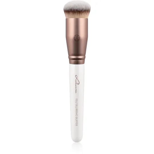 Luvia Cosmetics Prime Vegan Blurring Buffer perie pentru pudra sau machiaj 115 (Pearl White / Metallic Coffee Brown) 1 buc