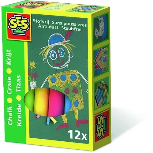 Set crete colorate SES, diam. 10 mm, 12 buc.