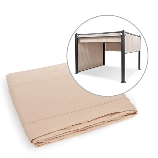 Blumfeldt Pantheon Cortina Pergola, kit pereți laterali de înlocuire: 4 pereți, 200 g/m², țesătură din poliester, 3 x 6 m