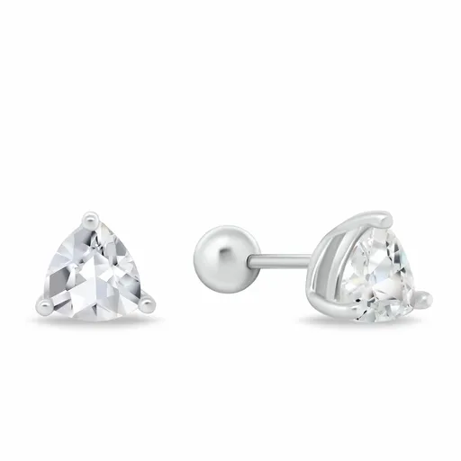 Brilio Silver Cercei stud din argint cu zirconiu cubic transparent EA1236W 0,6 cm