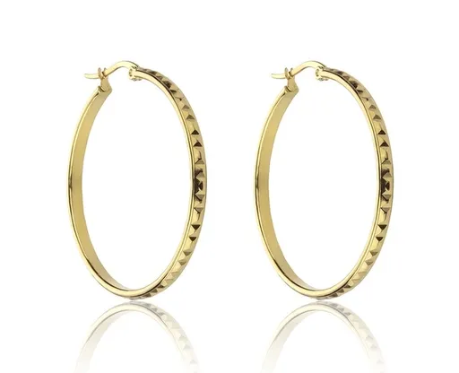 Marc Malone Cercei rotunzi placați cu aur Addison Gold Earrings MCE23017G