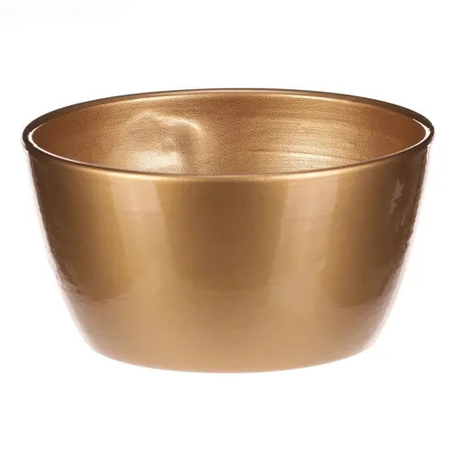 Vase de flori din ceramică Teracotă, diametru 15cm, auriu