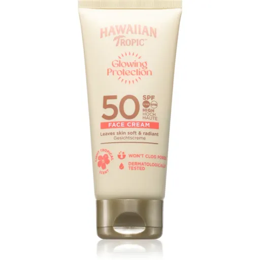 Hawaiian Tropic Glowing Protection Face Cream crema de soare pentru fata SPF 50 50 ml