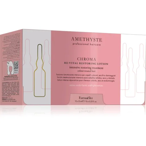 FarmaVita Amethyste Chroma de ingrijire si restaurare pentru păr vopsit 10x10 ml