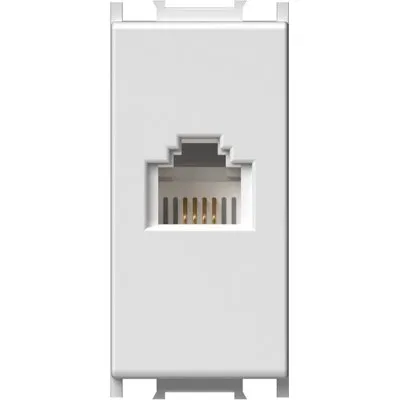 Modul Priza telefon 1m Keyston, Set 10 buc, TEM Modul TEM-KM36PW-P