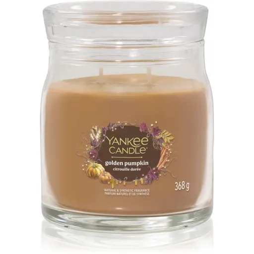Yankee Candle Golden Pumpkin lumânare parfumată Signature 368 g