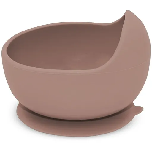 Petite&Mars Take&Match Silicone Bowl castron cu ventuză Velvet Latte 6m+ 1 buc