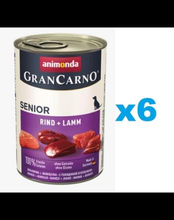 ANIMONDA Grancarno Senior Hrana umeda cu miel si vitel pentru caini senior 6 x 800 g