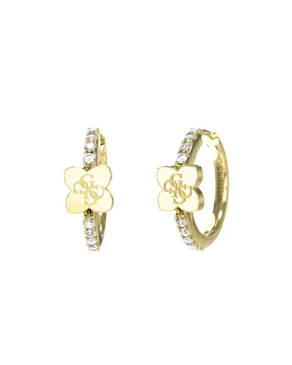 Guess Cercuri atemporale placate cu aur cu cristale Wild Flower JUBE05508JWYGT/U