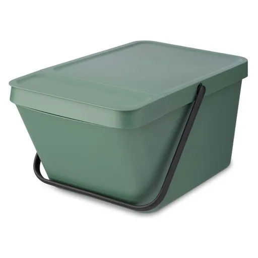 Cos depozitare sau reciclare Brabantia Sort&Go 1006309, 20 L, 22,5x45x28 cm, Stivuibil, Plastic, Verde închis