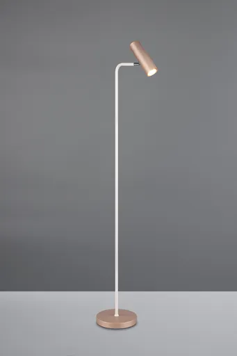 Lampadar Marley, TRIO, 23x39x151 cm, 5W, 1x GU10, metal, alb/bronz