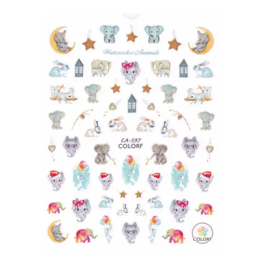 Abtibild Unghii 3D Oranjollie, CA-597