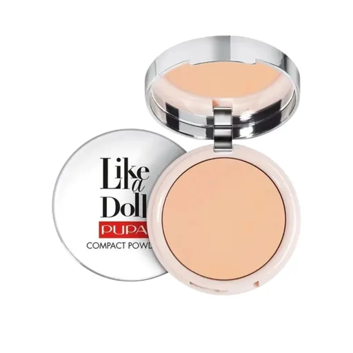 PUPA Milano Pudră compactă Like a Doll (Compact Powder) 10 g 004 Warm Beige