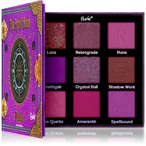 Rude Cosmetics The Spell Book paletă cu farduri de ochi culoare Passion 10.8 g