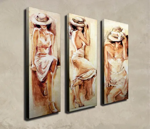 Tablou decorativ, CU14, Cadru: 100% LEMN (grosime: 3 cm), Multicolor