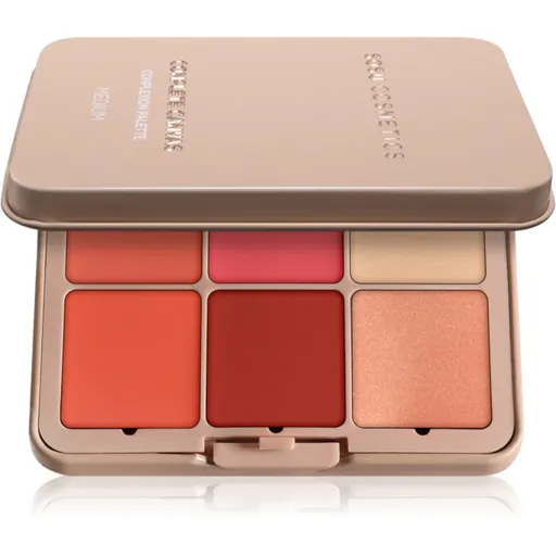SOSU Cosmetics Complete Canvas Complexion Palette paleta pentru fata multifunctionala faciale culoare Medium 26.4 g