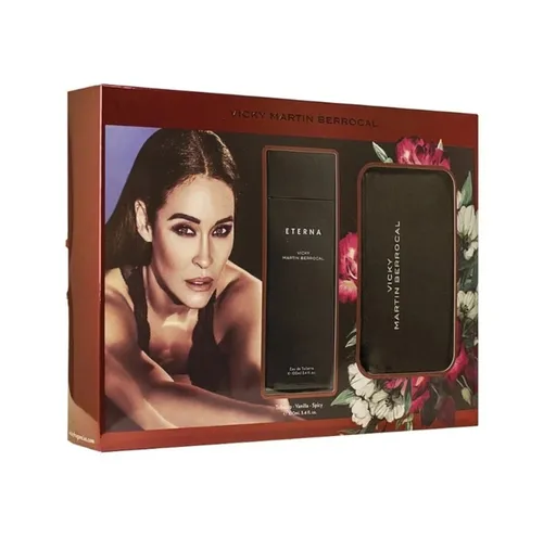 Set apa de toaleta dama Vicky Berrocal Eterna 100ml + portmoneu
