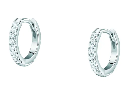 La Petite Story Cercuri din argint cu zirconii transparente Silver LPS01AWV33