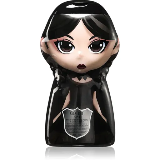 Wednesday Gothic Macabre sampon, balsam si gel de dus 3in1 pentru copii Raspberry 400 ml