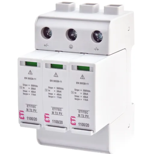 Descarcator SPD M T2 PV 1100/20 Y pentru panouri fotovoltaice Eti 002440515