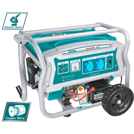 Generator de curent, TOTAL, benzina, 3500W , 7 CP, aprindere la cheie