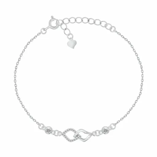 Brilio Silver Brățară elegantă din argint cu zirconi BRC157W