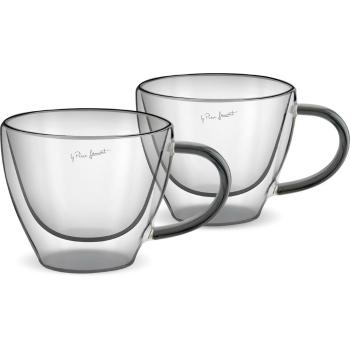 Lamart LT9117 Set 2 pahare cappuccino Vaso, 190ml, negru, negru