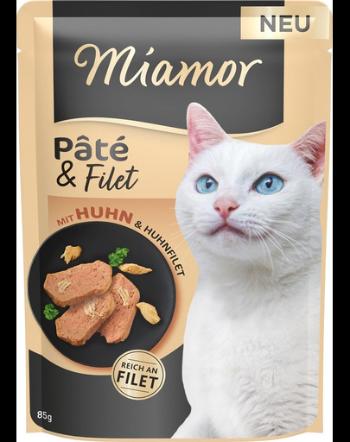 MIAMOR Pate and Filet with Chicken 85 g pate file de pui pentru pisica