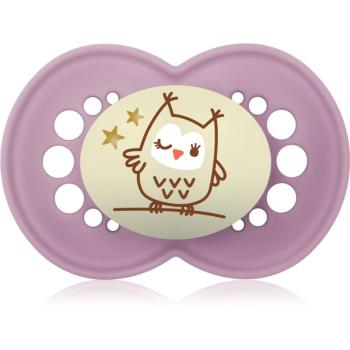 MAM Night 6+ months suzetă pentru noapte Purple Owl 1 buc